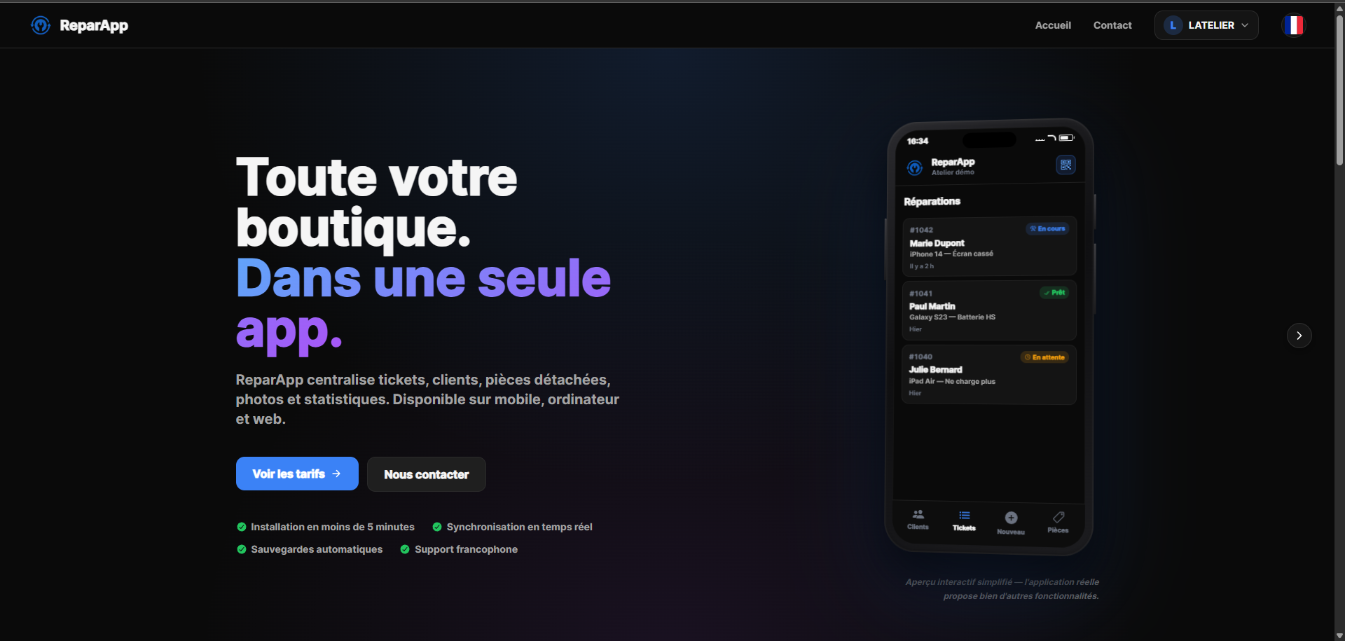 ReparApp — SaaS pour commerces de réparation — miniature 8